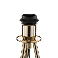 Domiluce Gulvlampe Monaco, trebenet gull, grønn fløyel| Gulvlamper