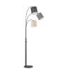 FISCHER & HONSEL Gulvlampe Shade, sand/grå/svart, 3 lyskilder Hot