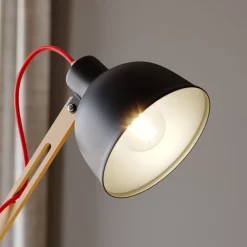 Lamkur Gulvlampe Skansen, justerbar, svart| Gulvlamper