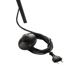 Domiluce Gulvlampe Tago, treben, skjerm svart/gull Best