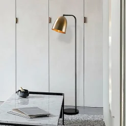 Opviq Gulvlampe Tattoo 4091 gull antikk/svart, metall Høyde 120 cm Online