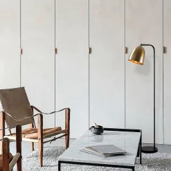 Opviq Gulvlampe Tattoo 4091 gull antikk/svart, metall Høyde 120 cm Online