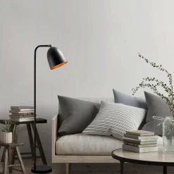 Opviq Gulvlampe Tattoo 4090, svart, metall, høyde 120 cm Outlet