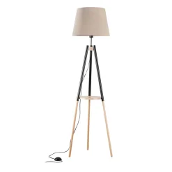 TK Lighting Gulvlampe Vaio Nature trebens stativ, beige| Gulvlamper
