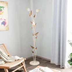 ONLI Gulvlampe Vanda i florentinsk stil, elfenben| Gulvlamper