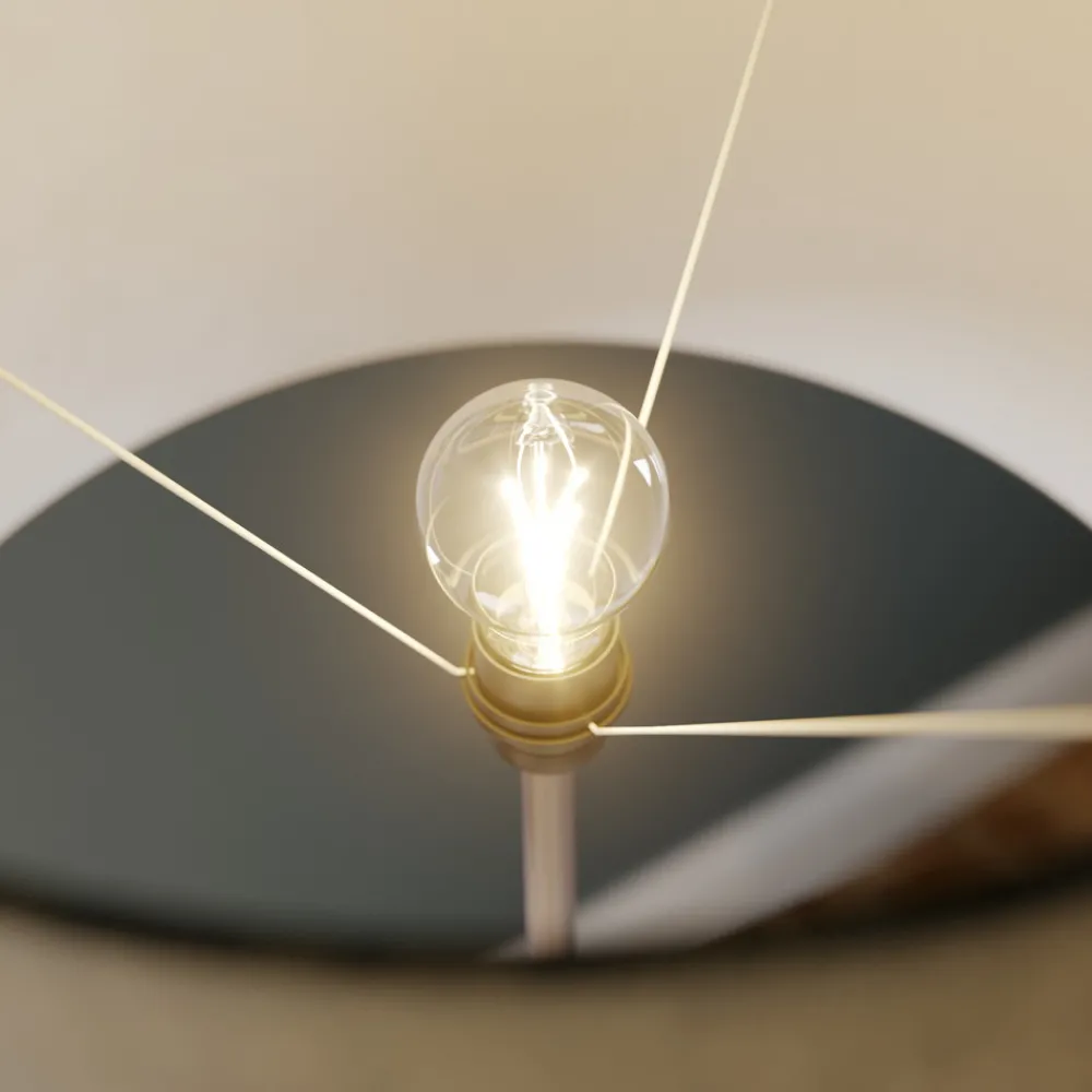 ONLI Gulvlampe Vera med stoffskjerm og steindekor Hot