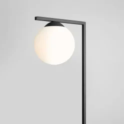 ALDEX Gulvlampe Zac med kuleformet lampeskjerm, svart| Gulvlamper