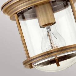 Quintiesse Hadrian Mini utendørs taklampe, bronse/klar Hot