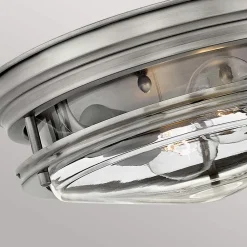 Quintiesse Hadrian utendørs taklampe, antikk nikkel/klar| Taklamper Utendørs