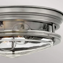 Quintiesse Hadrian utendørs taklampe, antikk nikkel/klar| Taklamper Utendørs