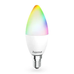 Hama Smart LED klar E14 C35 stearinlys WLAN Matter 4.9 W RGBW| E14 Pærer|Dimbar Led-Pære