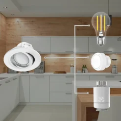 Hama WLAN innfelt spot app-styring CCT 3 stk hvit Clearance