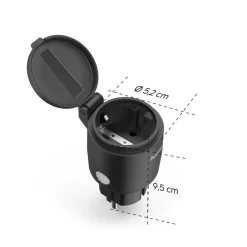 Hama WLAN stikkontakt Smart, IP44, strømmåler, Matter 2 300 W| Tilbehør
