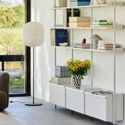 HAY Common Floor skjerm avlang svart/terrazzo New