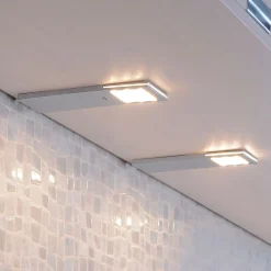 Paul Neuhaus Helena LED-møbelbelysning, 19 x 7 cm, sett med 2 stk, sensor, metall Best