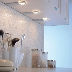 Paul Neuhaus Helena LED-møbelbelysning, 19 x 7 cm, sett med 3, sensor, metall Discount