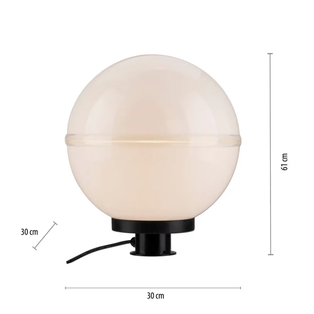 JUST LIGHT. Hemis dekorativ utendørslampe med jordspyd, Ø 30 cm| Utespotter