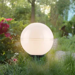 JUST LIGHT. Hemis dekorativ utendørslampe med jordspyd, Ø 20 cm| Utespotter