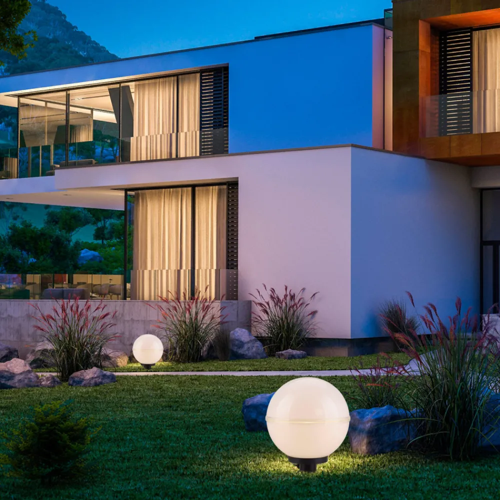 JUST LIGHT. Hemis dekorativ utendørslampe, jordspyd, 2-pakning Ø 20cm Outlet