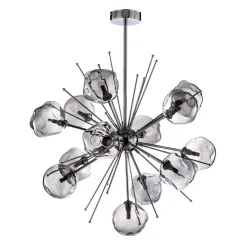 Avonni Hengelampe AV-1777-13K kromfarget glass 13-flammet| Lysekroner