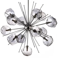 Avonni Hengelampe AV-1777-13K kromfarget glass 13-flammet| Lysekroner