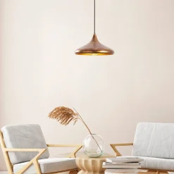 Opviq Hengelampe Barek 11545, messing brünert, metall, Ø 34 cm| Pendellamper