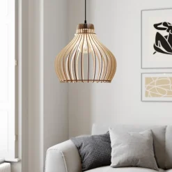 TEMAR LIGHTING Hengelampe Barrel 1 lyskilde, Ø 38 cm| Pendellamper