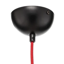 EMIBIG LIGHTING Hengelampe Bobi 1 i svart, kabel rød, 1 lyskilde. Hot