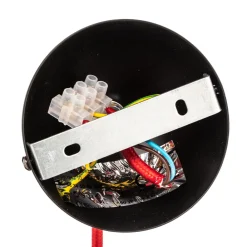 EMIBIG LIGHTING Hengelampe Bobi 1 i svart, kabel rød, 1 lyskilde. Hot