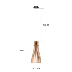 TEMAR LIGHTING Hengelampe Bottle, 1 lyskilde Discount