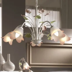 ONLI Hengelampe Botton florentinsk stil med 5 lyskilder Online