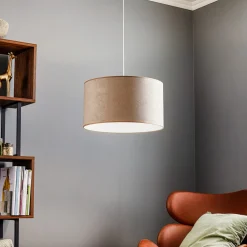 Duolla Hengelampe Bristol, vevmønster, beige Best