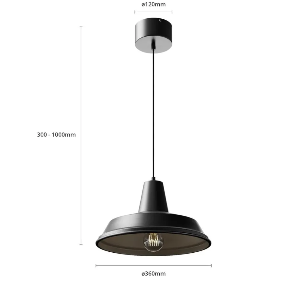 Luminex Hengelampe Class, svart/svart| Pendellamper