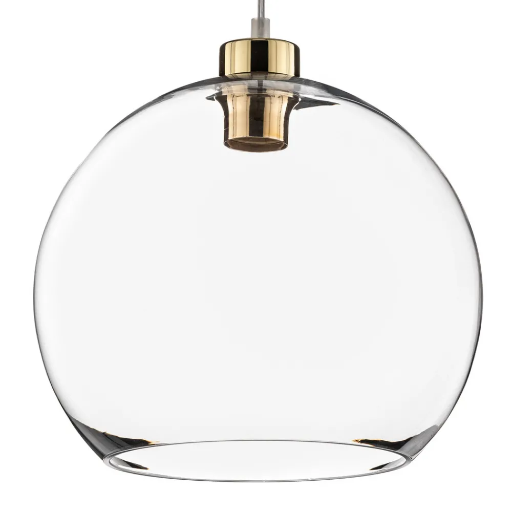 TK Lighting Hengelampe Cubus, gjennomsiktig, glass, Ø 30 cm, E27 New