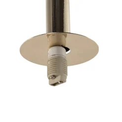 SIGMA Hengelampe Daisy, 5 lyskilder, gull/hvit/svart, glass Hot