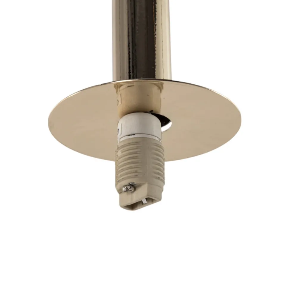 SIGMA Hengelampe Daisy, 5 lyskilder, gull/hvit/svart, glass Hot