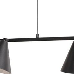 ALDEX Hengelampe Form 4, svart, metall, 4 lyskilder, kjegle, E27| Pendellamper