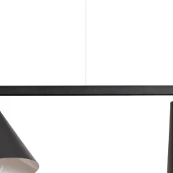 ALDEX Hengelampe Form 4, svart, metall, 4 lyskilder, kjegle, E27| Pendellamper