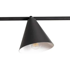 ALDEX Hengelampe Form 4, svart, metall, 4 lyskilder, kjegle, E27| Pendellamper