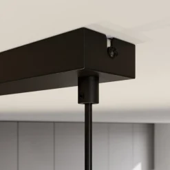 TK Lighting Hengelampe Hilton, svart/gull, 4 lyskilder Hot