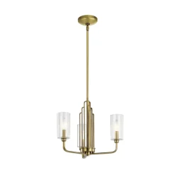 Quintiesse Hengelampe Kimrose, 3 lyskilder, messing Clearance