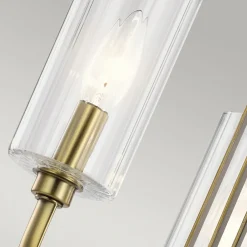 Quintiesse Hengelampe Kimrose, 3 lyskilder, messing Clearance