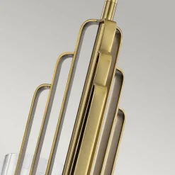 Quintiesse Hengelampe Kimrose, 3 lyskilder, messing Clearance