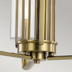 Quintiesse Hengelampe Kimrose, 3 lyskilder, messing Clearance