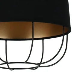 Duolla Hengelampe Lantern small, tekstil, metall, svart| Pendellamper