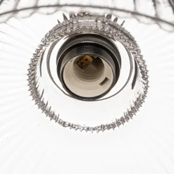 Euluna Hengelampe Leana, glass klart, 1 lyskilde, gammel messing Best