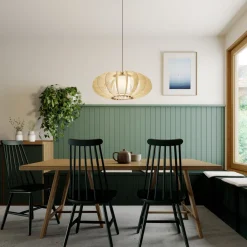 SIGMA Hengelampe Modern A L med trelameller, Ø 60 cm New