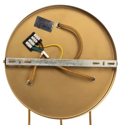 Eko-Light Hengelampe Monte, 3 lyskilder, rund, gull