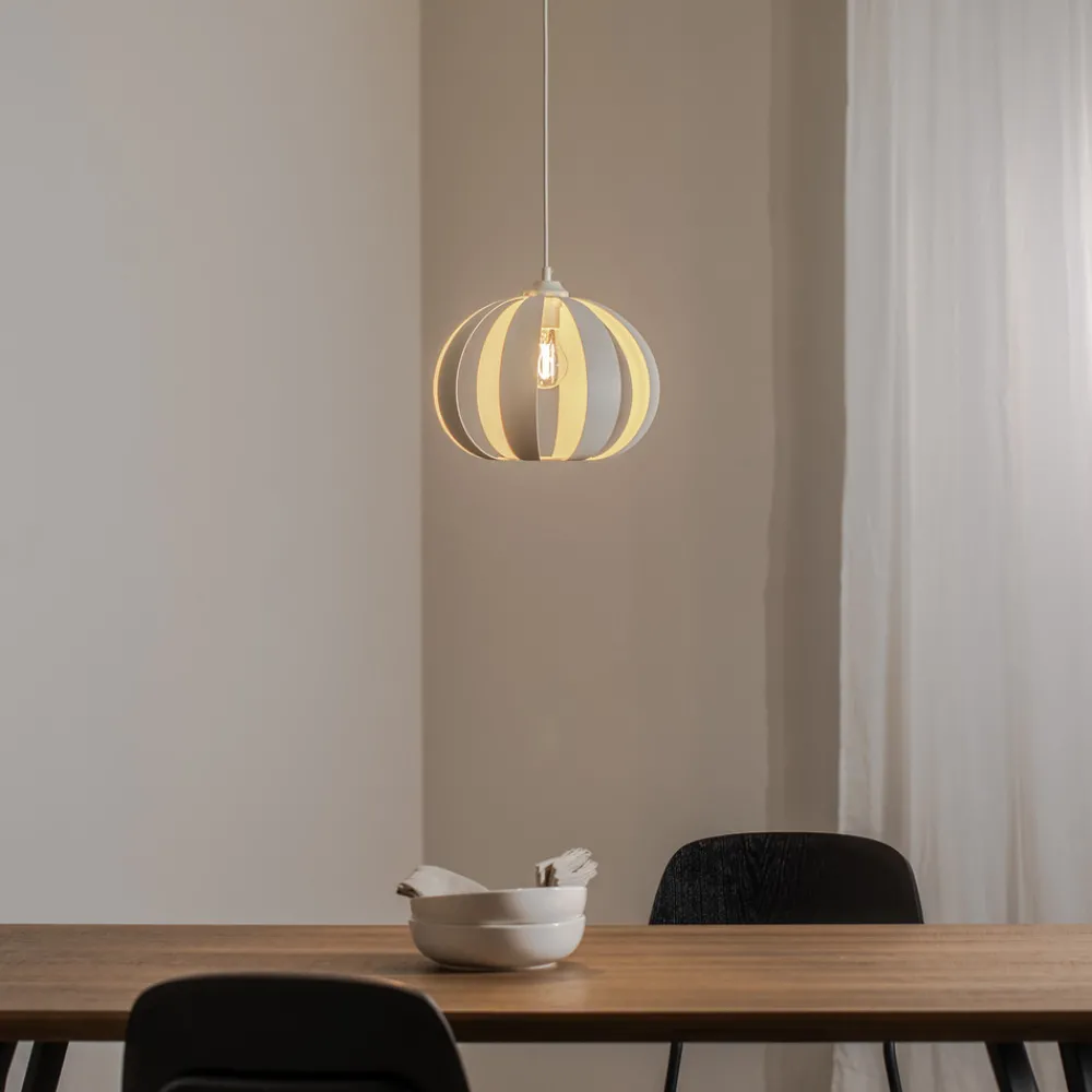 HELAM Hengelampe Newton, 1 lyskilde, sandfarget, metall Sale