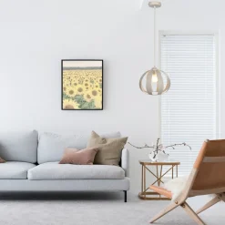 HELAM Hengelampe Newton, 1 lyskilde, sandfarget, metall Sale